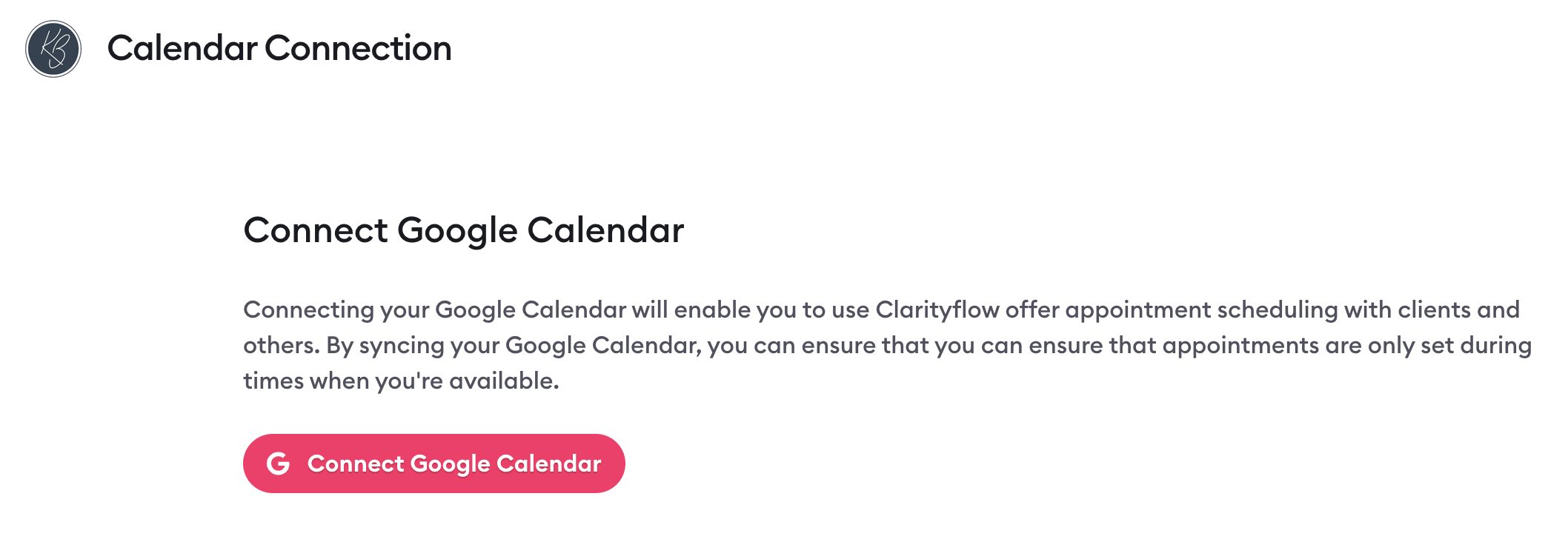 connect Google calendar to Appointments