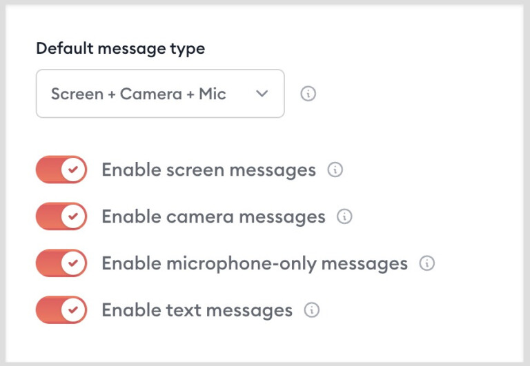 default message types