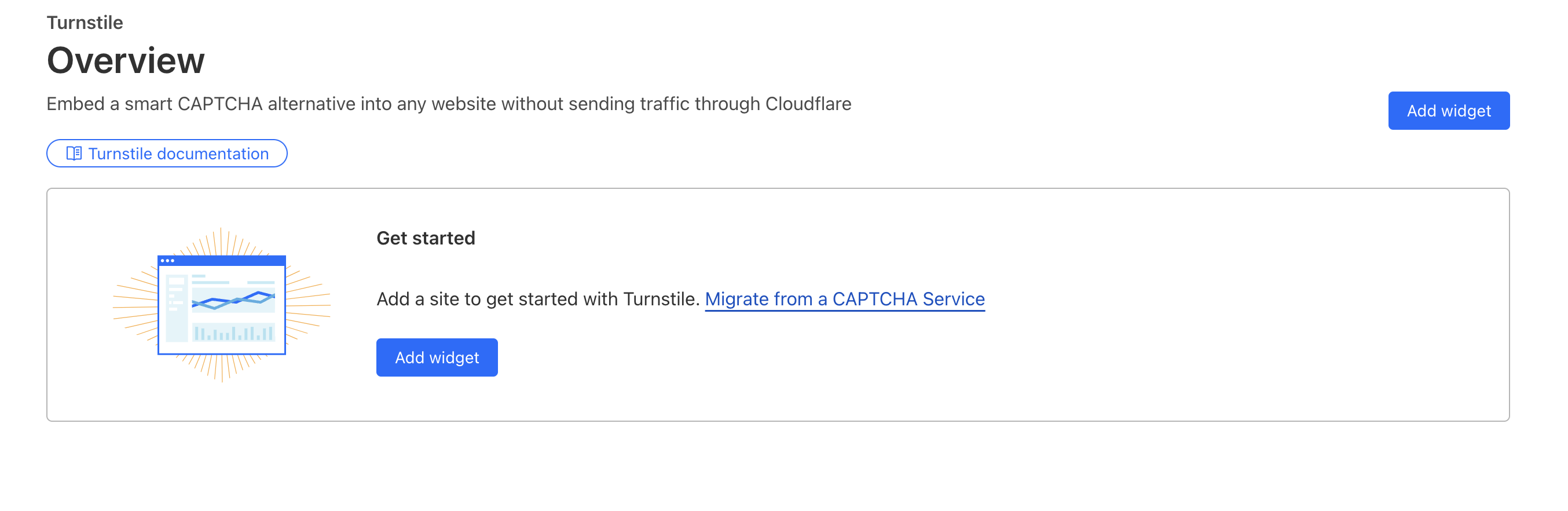 add widget in Cloudflare