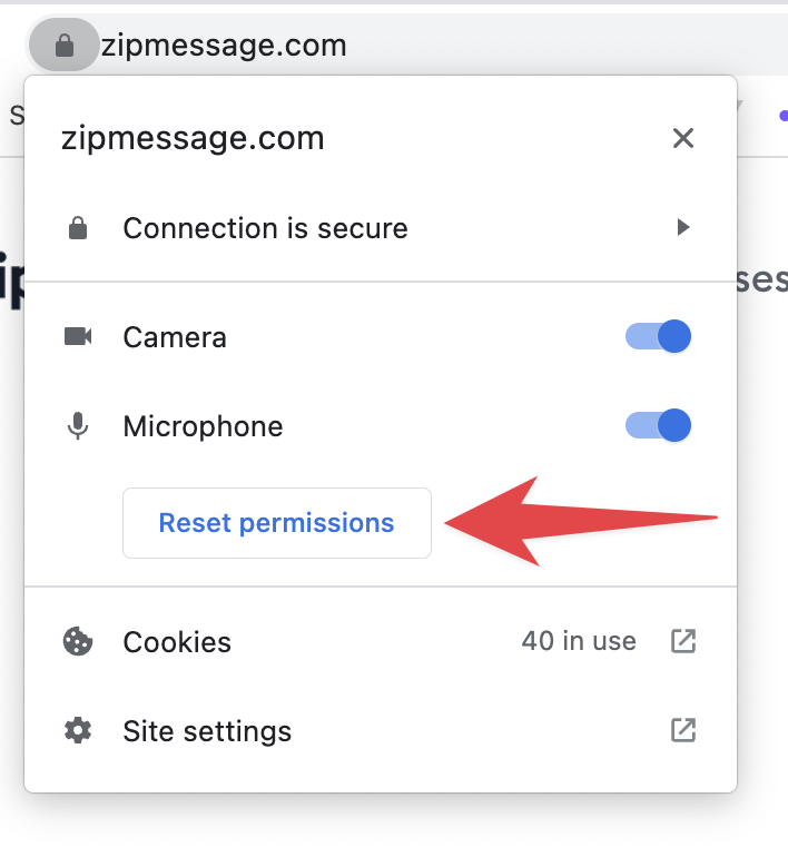 reset permissions