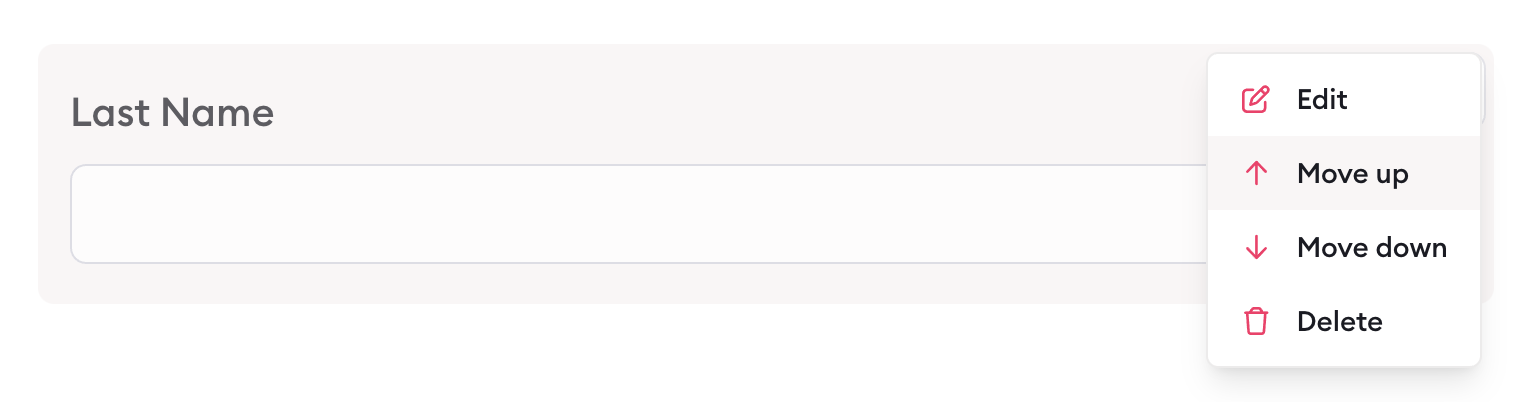 moving a form field