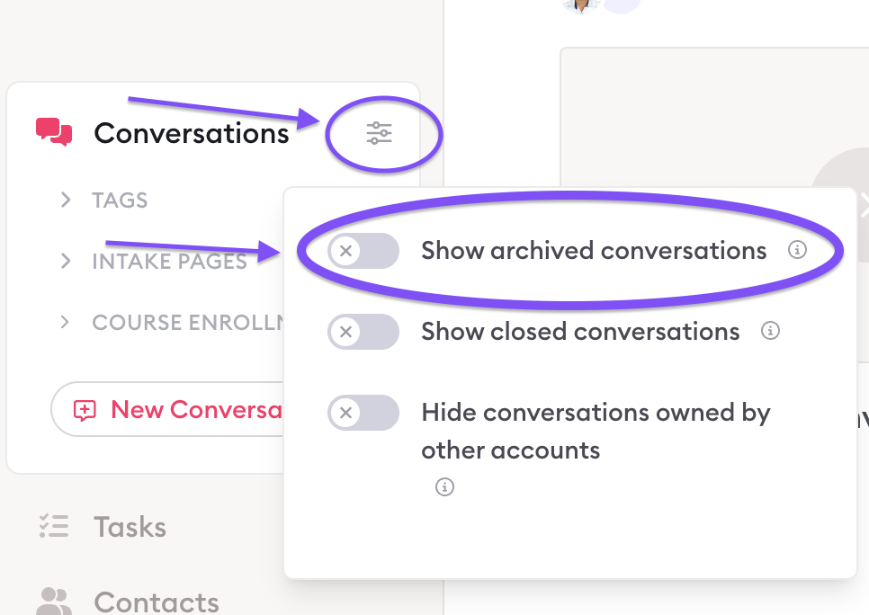 Archived Conversations
