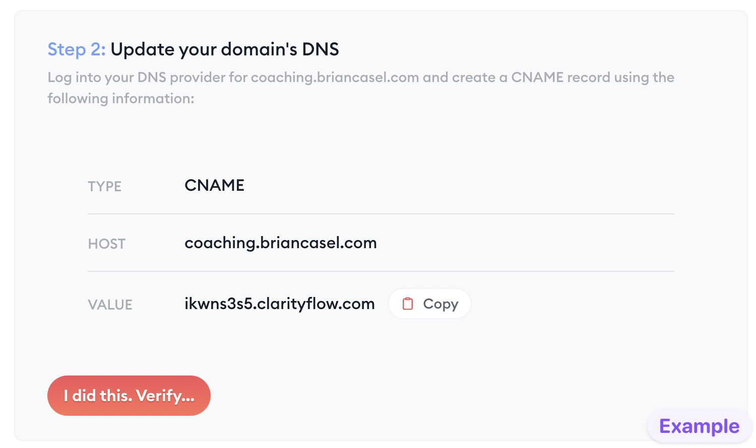 update domain DNS